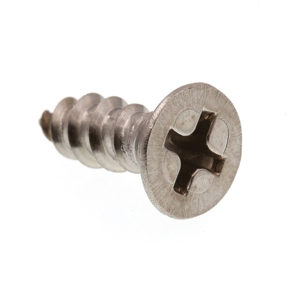 Prime-Line Sheet Metal Screw, Self-Tap, Flat, Phil Dr No. 8 X 1/2in 18-8 Stainless Steel 25PK 9016489 - main